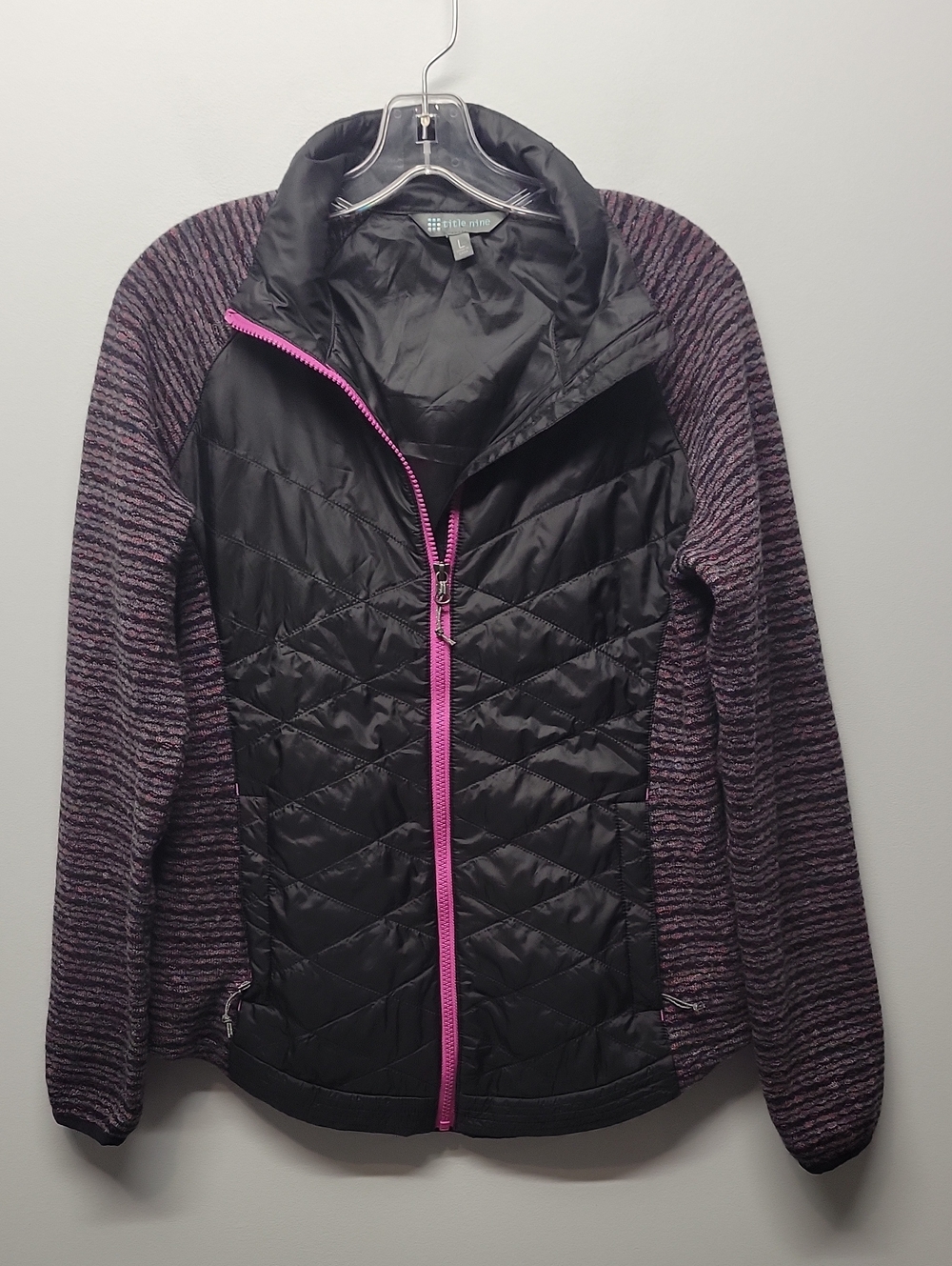 Title Nine quilted puffer wool jacket womens Large